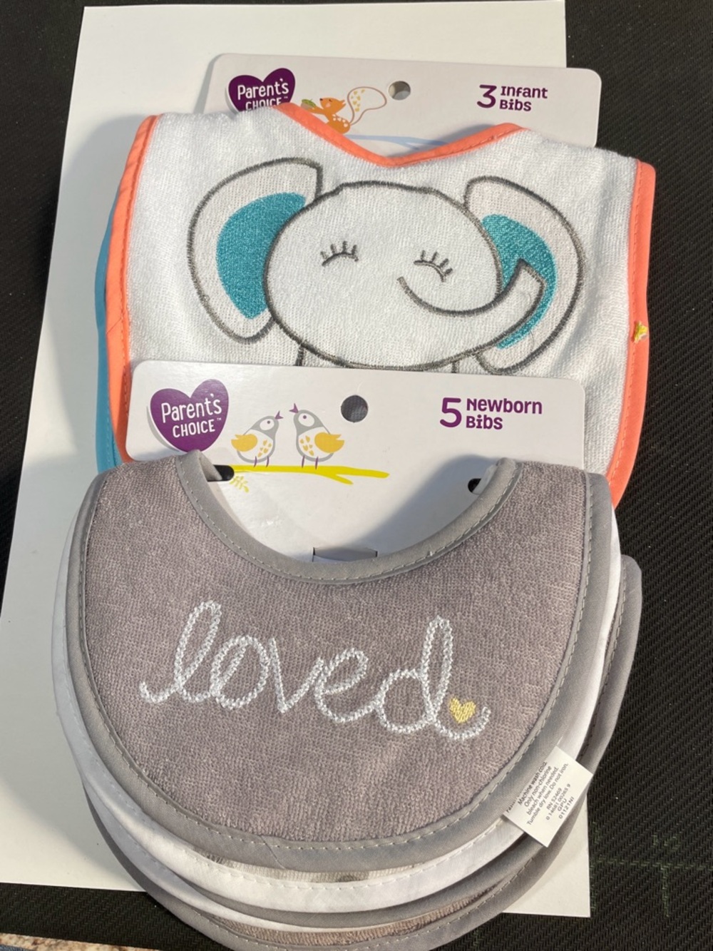 ✔️✔️Set of 2 Infant Bib Setd